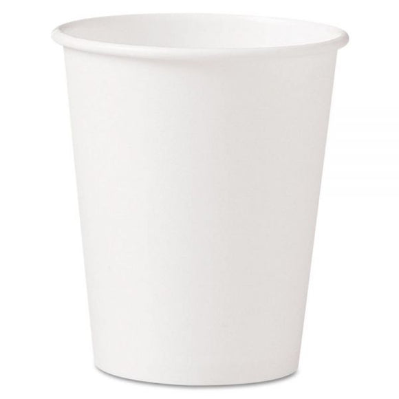 Dart Solo 12 oz. White Poly Paper Hot Cup - 1000/Case