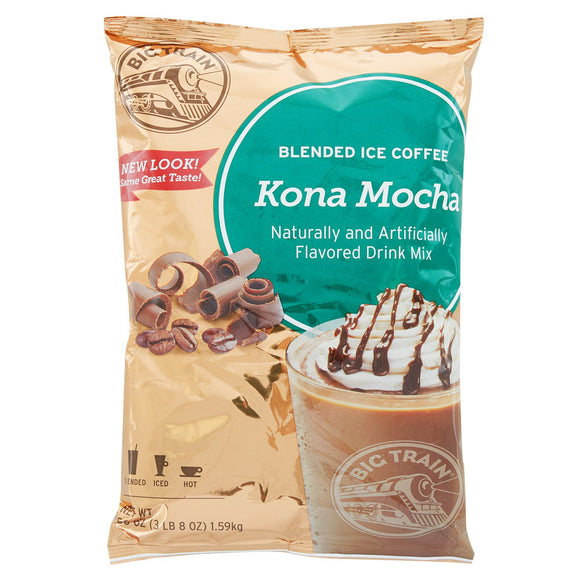Big Train 3.5 lb. Kona Mocha Blended Ice Coffee Mix - (Case of 5)