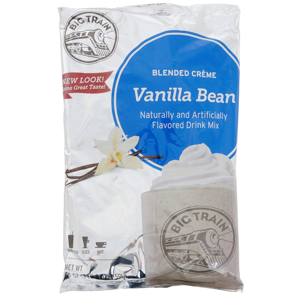 Big Train 3.5 lb. Vanilla Bean Blended Creme Frappe Mix - (Case of 5)