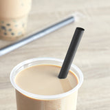 Choice 9" Black Extra Wide Pointed Wrapped Boba Straw - 400/Case