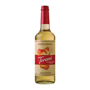 Torani Puremade White Peach Syrup 750ml Bottle