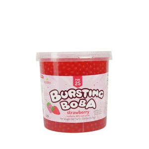 Strawberry Popping Boba - Bossen Pure - 7.04lb