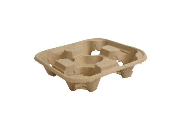 Biodegradable 4 Cup Carrier - Choice - 300/Case