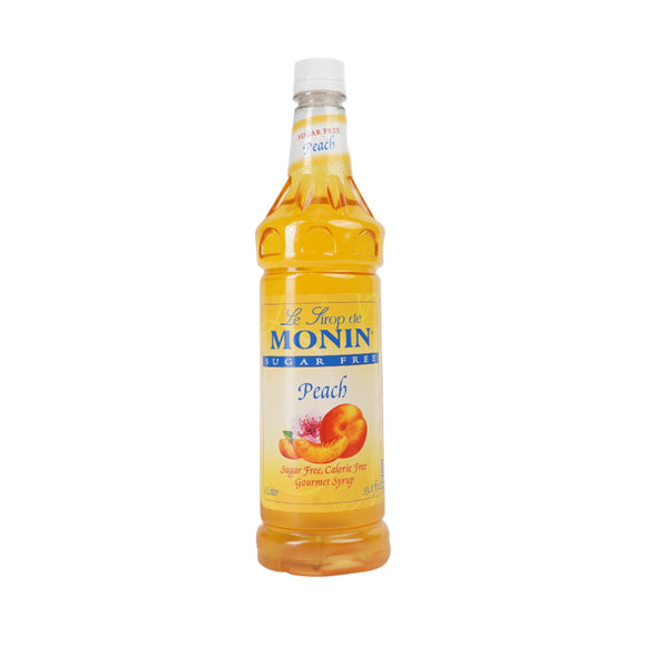 Sugar Free Peach - Monin Syrup - 1L Bottle