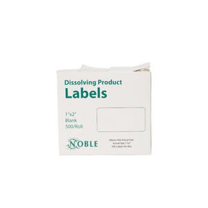 Dissolvable Product Labels - Noble - 500/roll