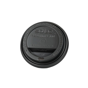 Black Hot Cup Lid - Solo - Fits 10-24oz (1000/case)
