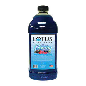 Lotus Energy Skinny Blue 64 oz Bottle