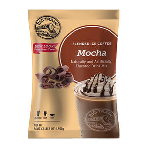 Big Train 3.5 lb. Mocha Blended Ice Coffee Mix (Case of 5)