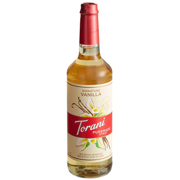 Torani Puremade Signature Vanilla Syrup 750ml Bottle