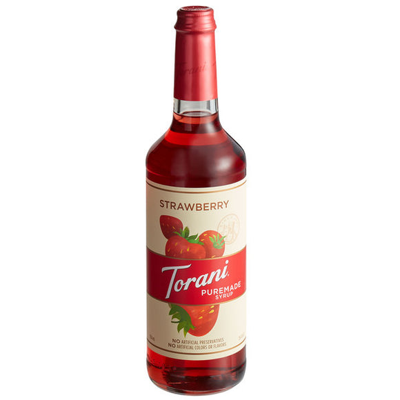 Torani Puremade Strawberry Syrup 750ml Bottle