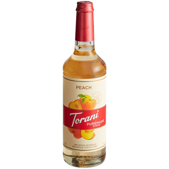 Torani Puremade Peach Syrup 750ml Bottle