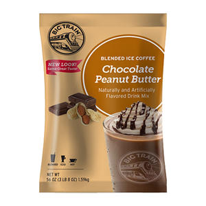 Big Train 3.5 lb. Chocolate Peanut Butter Blended Ice Coffee Mix (Case of 5)