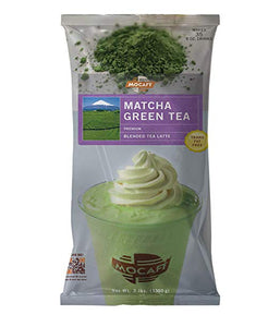 MOCAFE Matcha Green Tea Blended Tea Latte, 3-Pound Bag Instant Frappe Mix (Case of 4)