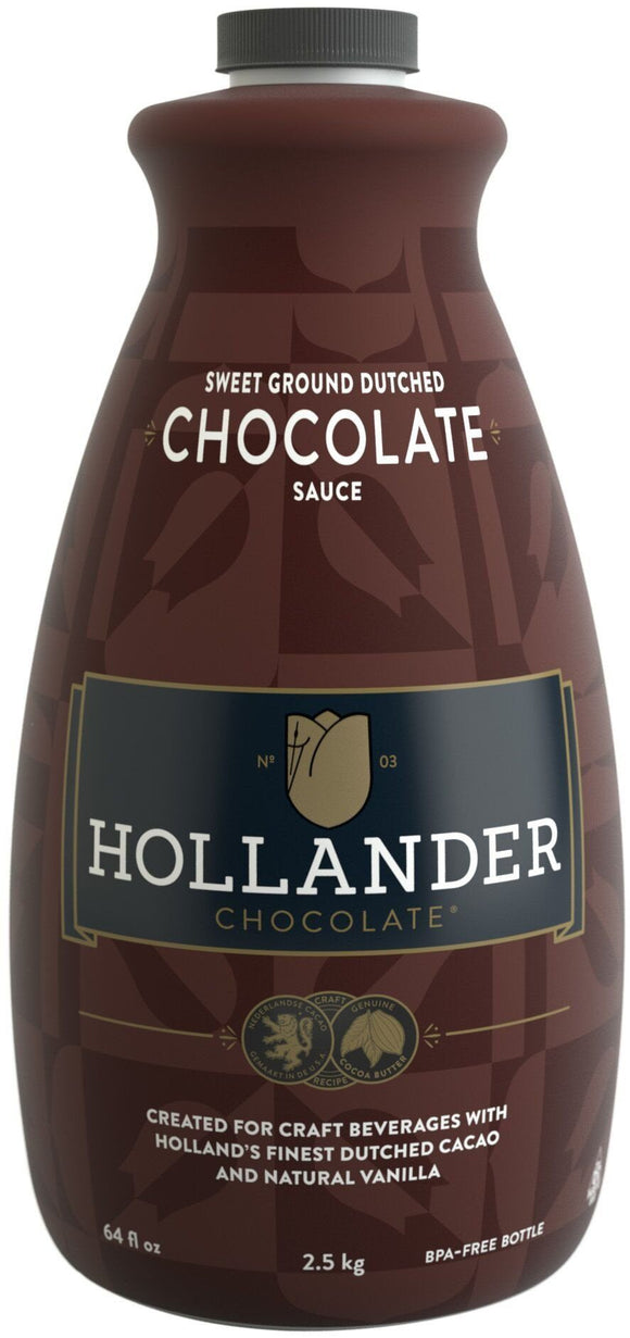 HOLLANDER CHOCOLATE - SWEET GROUND DUTCHED CHOCOLATE SAUCE (Box of 6)
