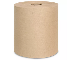 Lavex Janitorial 8" Kraft Hardwound Paper Towel, 800 Feet / Roll - 6/Case