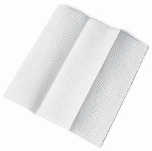 Lavex Janitorial White M-Fold Towel - 4000/Case