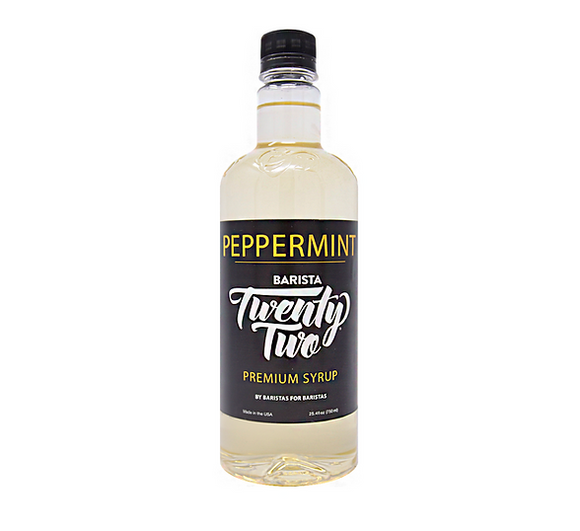 Barista 22 Syrup - PEPPERMINT - 750ml Bottle