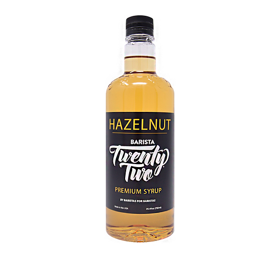 Barista 22 Syrup - HAZELNUT - 750ml Bottle