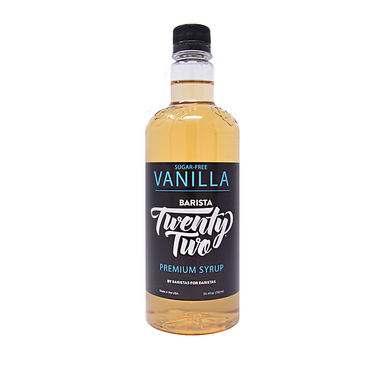 Barista 22 Syrup - SUGAR FREE VANILLA - 750ml Bottle