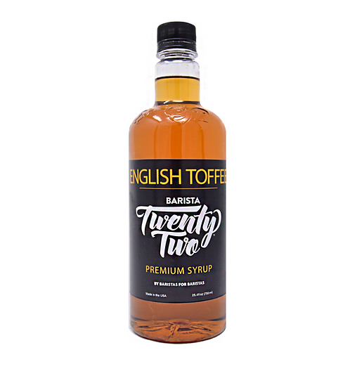 Barista 22 Syrup - ENGLISH TOFFEE - 750ml Bottle