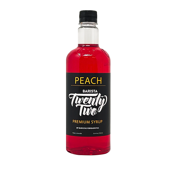 Barista 22 Syrup - PEACH - 750ml Bottle