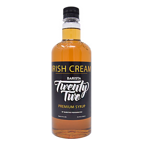 Barista 22 Syrup - IRISH CREAM - 750ml Bottle