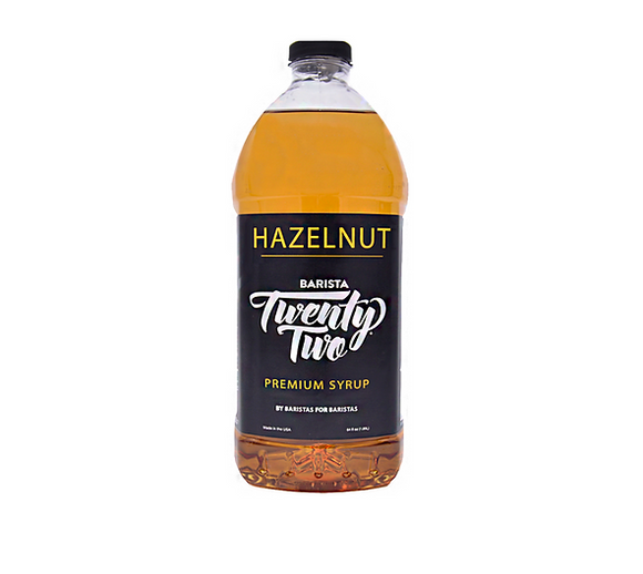 Barista 22 Syrup - HAZELNUT - 64oz Bottle