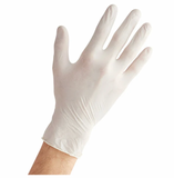 Noble Products Large Powder-Free Disposable Latex Gloves for Foodservice - Case of 1000