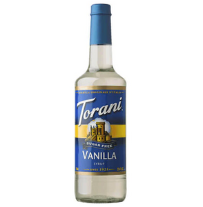 Torani Syrup - SUGAR FREE VANILLA - 750ml Bottle