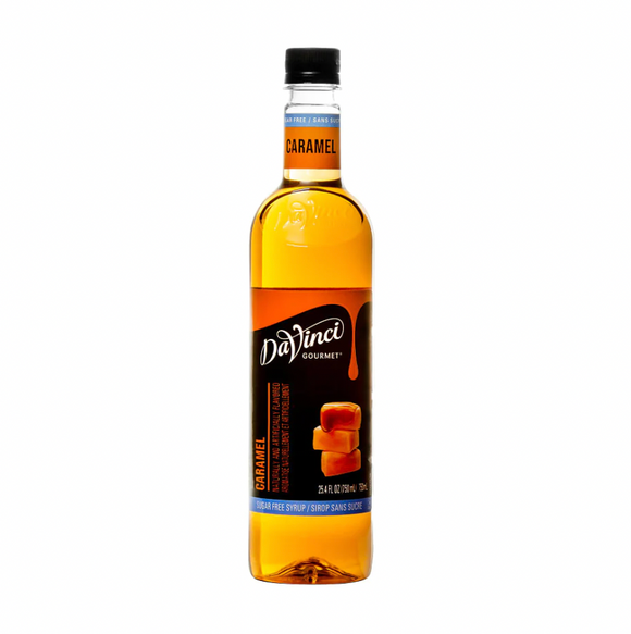 Davinci Syrup - CARAMEL SUGAR FREE - 750ml Bottle
