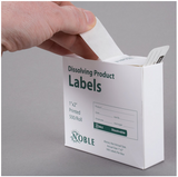 Noble Chemical 1x2 Dissolvable Product Label - 500/roll