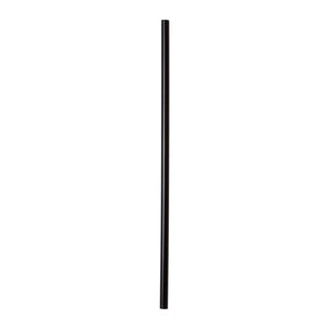 7 1/2" Black Unwrapped Coffee Stirrer or Sip Straw - 1000/Case