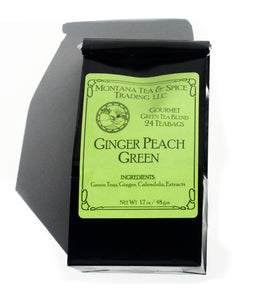 Ginger Peach Green - 24pk - Montana Tea & Spice (Case of 10)