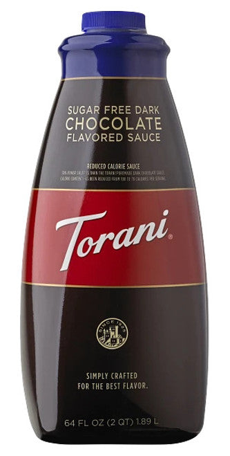 Torani Sauce - DARK CHOCOLATE SUGAR FREE - 64oz Bottle