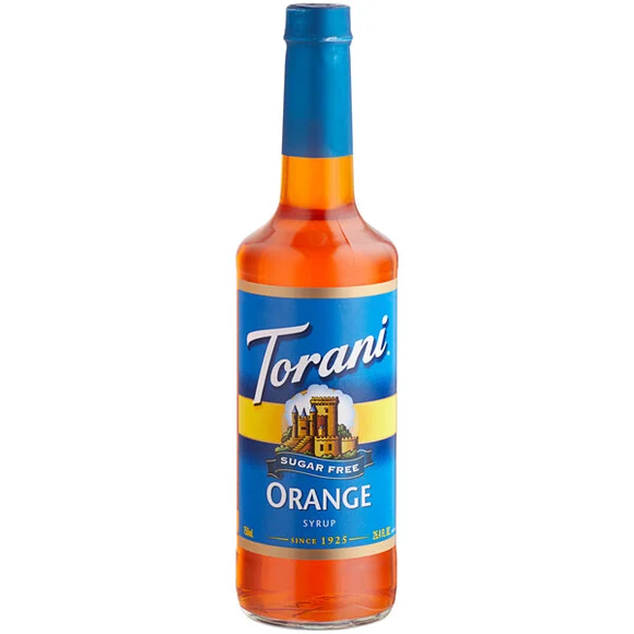 Torani Syrup - ORANGE SUGAR FREE - 750ml Bottle