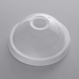 Choice Clear Plastic Dome lid with Hole for 9, 12, 16, 20, and 24oz - 1,000/Case