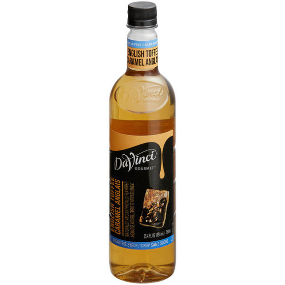 Davinci Syrup - ENGLISH TOFFEE SUGAR FREE - 750ml Bottle